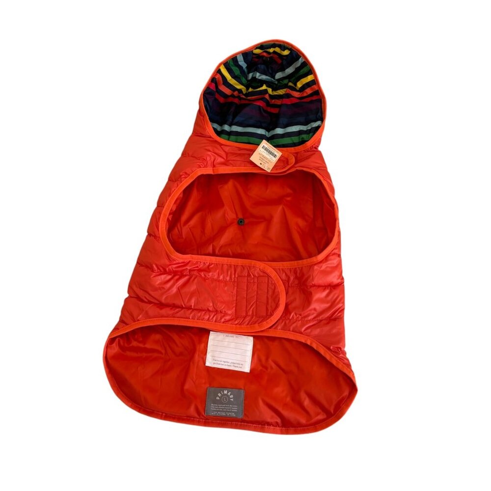 NWT Primary Pet Puffer Jacket Tangerine Size L